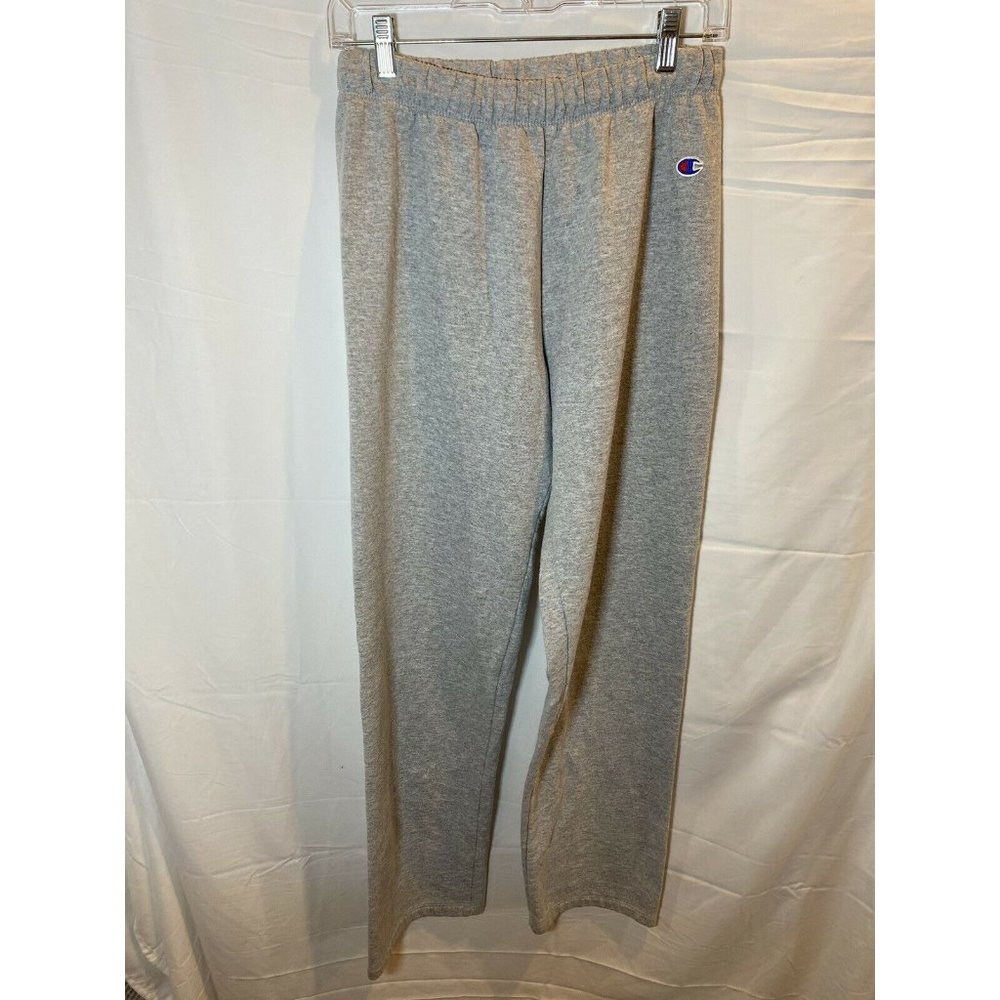 Champion Sweatpants Adult Gray Cotton Pull On Joggers Light Weight Medium Womens